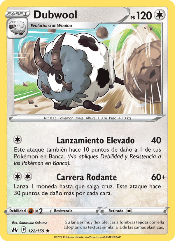 Dubwool, carta 122 de Cenit Supremo