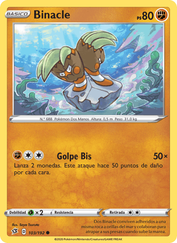 Binacle, carta 103 de Choque Rebelde