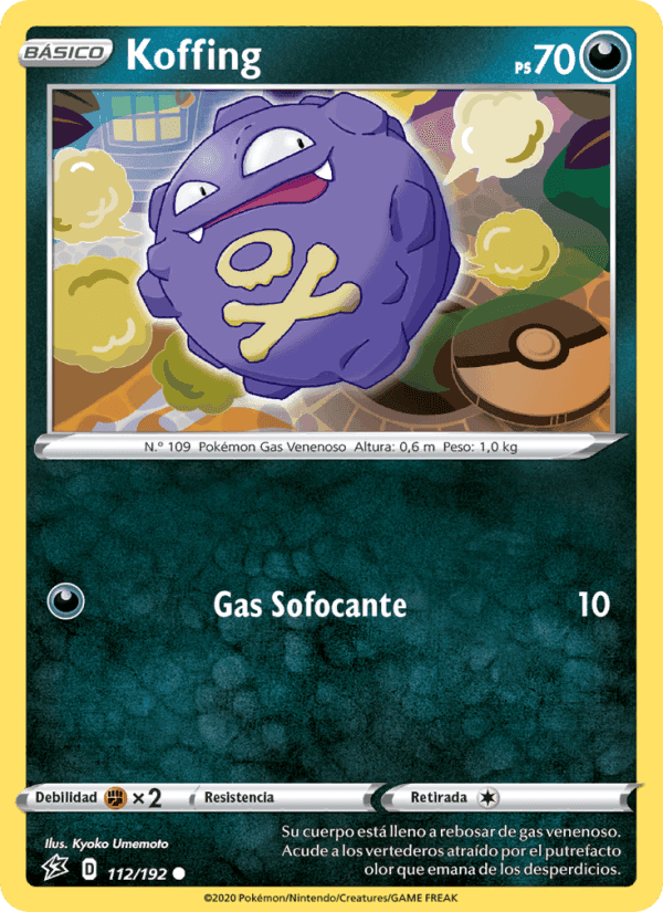 Koffing, card 112 from Choque Rebelde