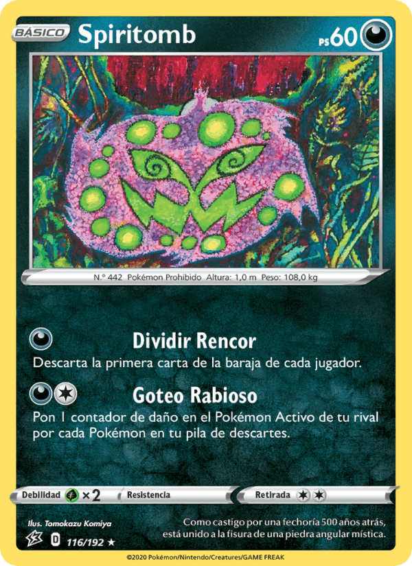 Spiritomb, carta 116 de Choque Rebelde