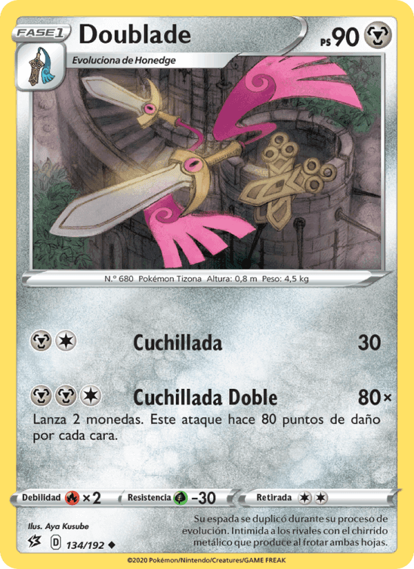 Doublade, carta 134 de Choque Rebelde