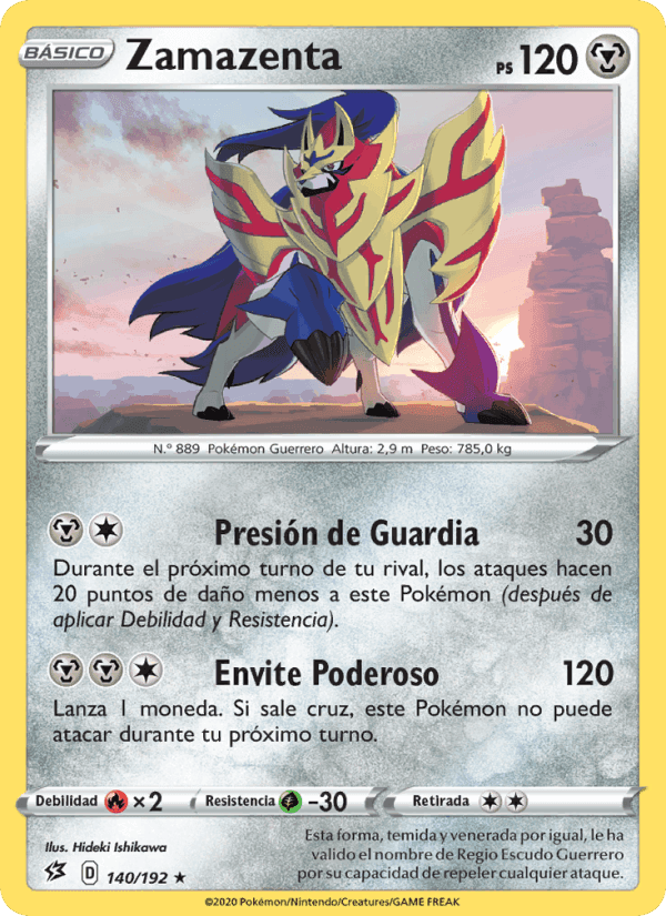 Zamazenta, carta 140 de Choque Rebelde
