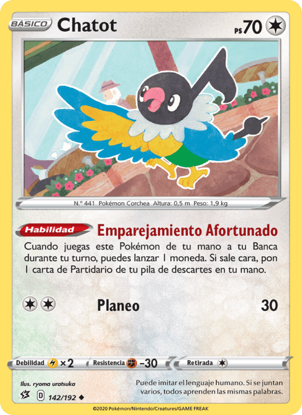 Chatot, card 142 from Choque Rebelde