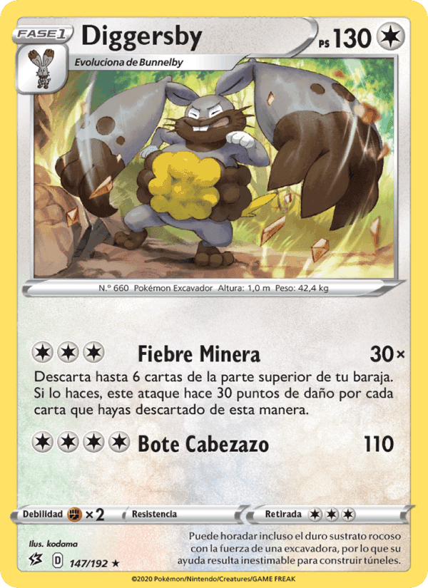 Diggersby, card 147 from Choque Rebelde