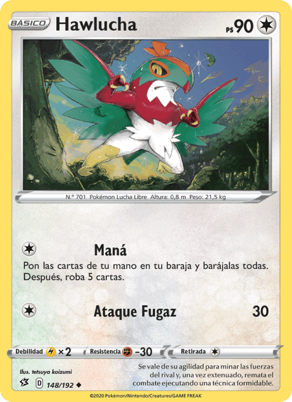 Hawlucha, carta 148 de Choque Rebelde