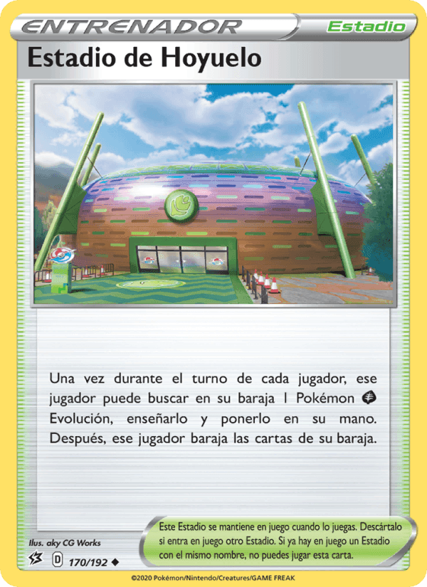 Estadio de Hoyuelo, card 170 from Choque Rebelde