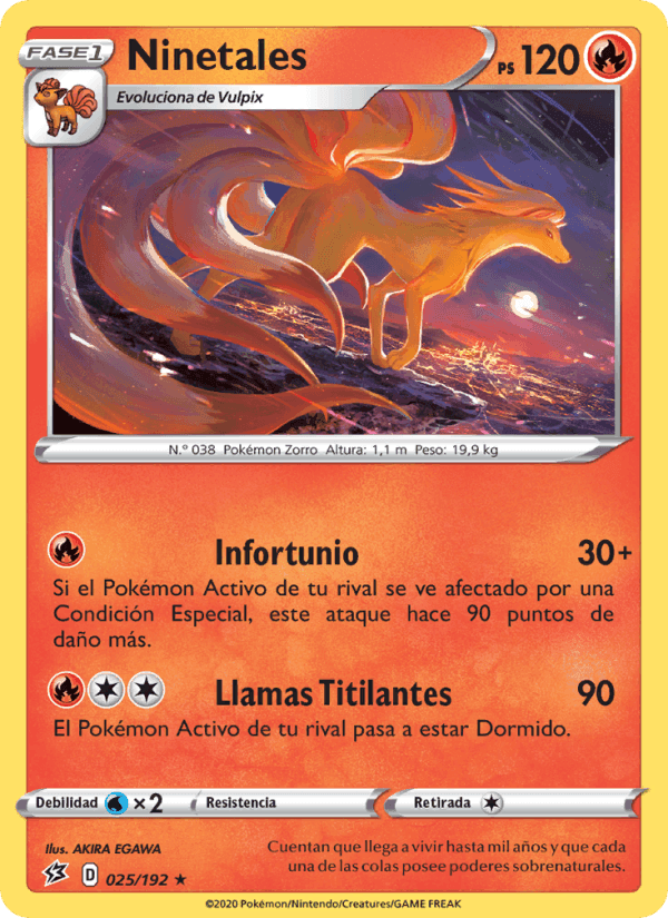Ninetales, carta 25 de Choque Rebelde