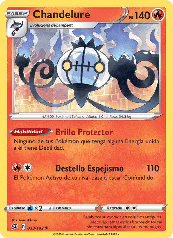 Chandelure, carta 33 de Choque Rebelde