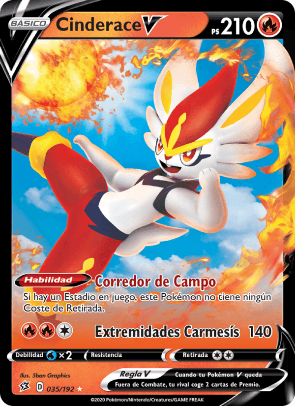 Cinderace V, carta 35 de Choque Rebelde