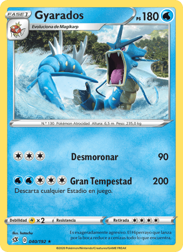 Gyarados, carta 40 de Choque Rebelde