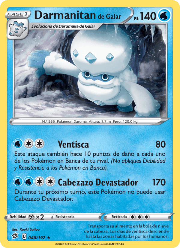 Darmanitan de Galar, carta 48 de Choque Rebelde