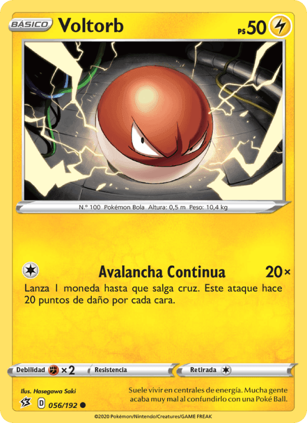 Voltorb, carta 56 de Choque Rebelde