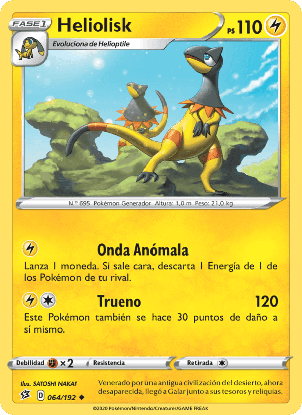 Heliolisk, card 64 from Choque Rebelde