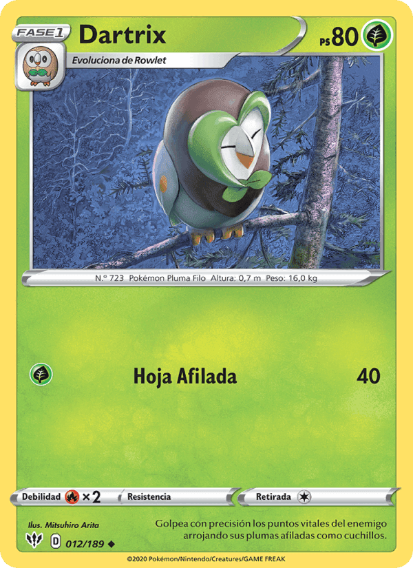 Dartrix, carta 12 de Oscuridad Incandescente