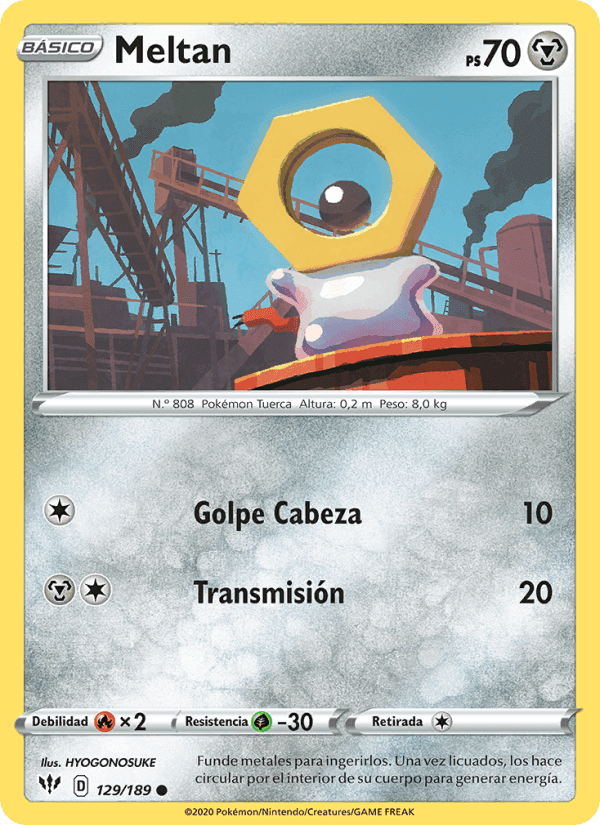 Meltan, carta 129 de Oscuridad Incandescente