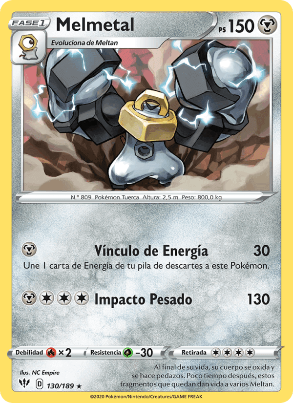 Melmetal, card 130 from Oscuridad Incandescente