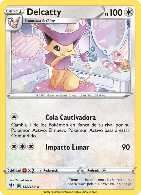 Delcatty, carta 142 di Oscuridad Incandescente