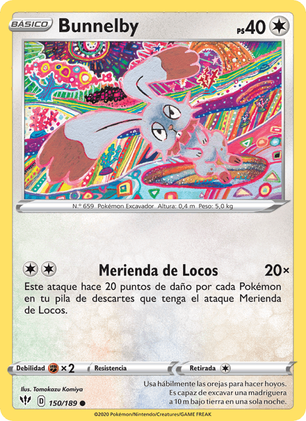 Bunnelby, card 150 from Oscuridad Incandescente