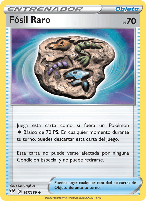 Fósil Raro, carta 167 di Oscuridad Incandescente