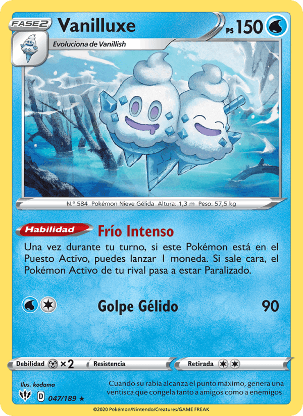 Vanilluxe, carta 47 de Oscuridad Incandescente