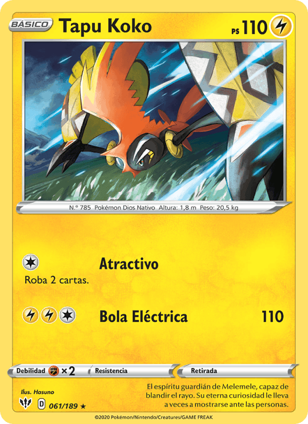 Tapu Koko, carta 61 de Oscuridad Incandescente