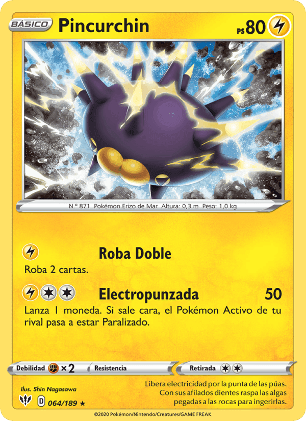 Pincurchin, carta 64 de Oscuridad Incandescente
