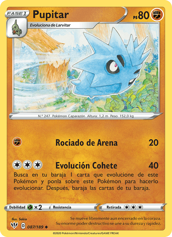 Pupitar, carta 87 de Oscuridad Incandescente