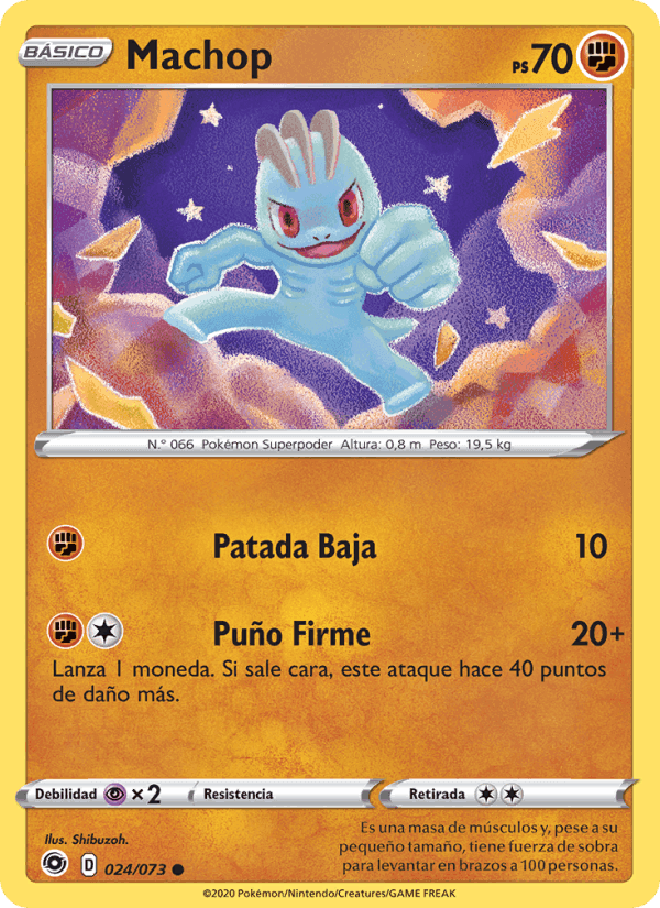 Machop, carta 24 di Camino de Campeones