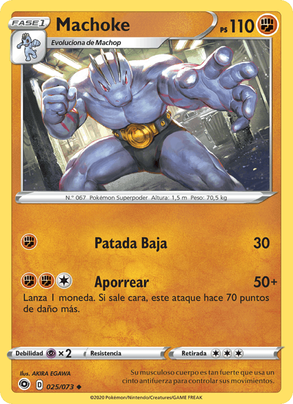 Machoke, carta 25 di Camino de Campeones