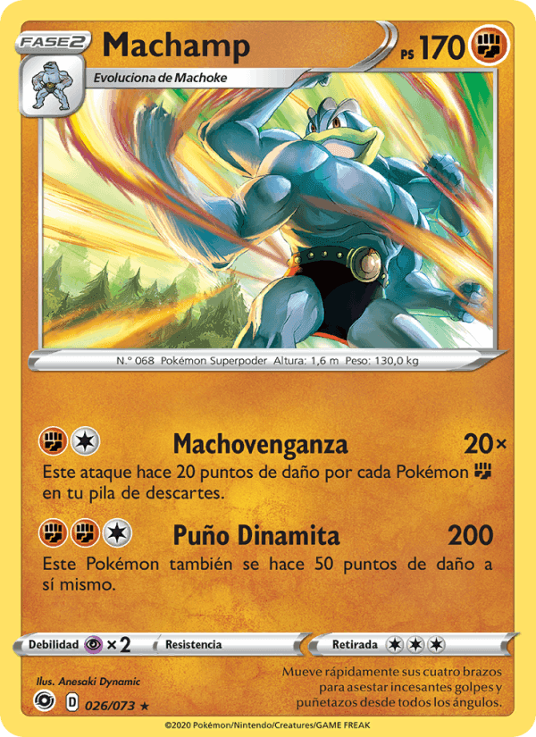 Machamp, carta 26 de Camino de Campeones
