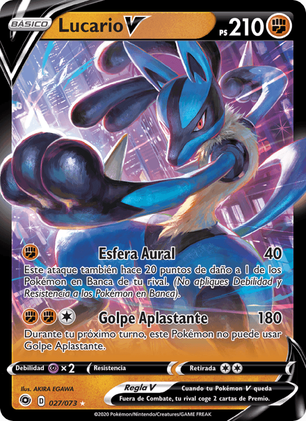 Lucario V, carta 27 di Camino de Campeones