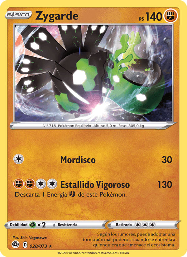 Zygarde, carta 28 di Camino de Campeones