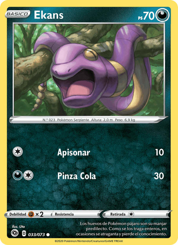 Ekans, carta 33 di Camino de Campeones