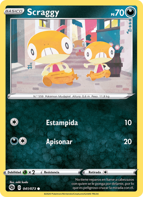 Scraggy, carte 41 de Camino de Campeones