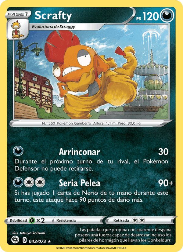 Scrafty, carta 42 de Camino de Campeones