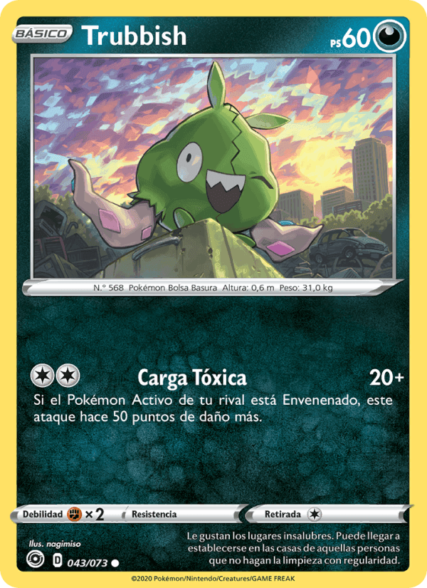 Trubbish, carta 43 de Camino de Campeones
