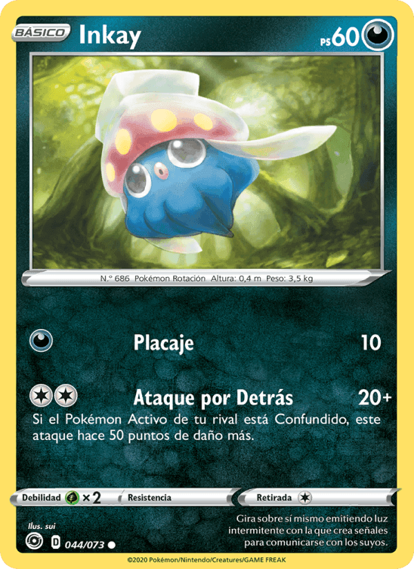 Inkay, carta 44 de Camino de Campeones