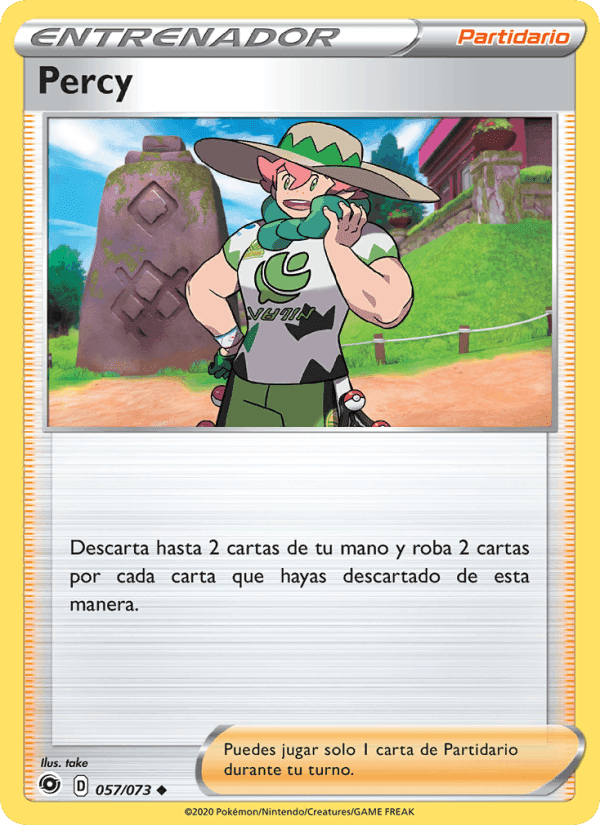 Percy, carta 57 di Camino de Campeones