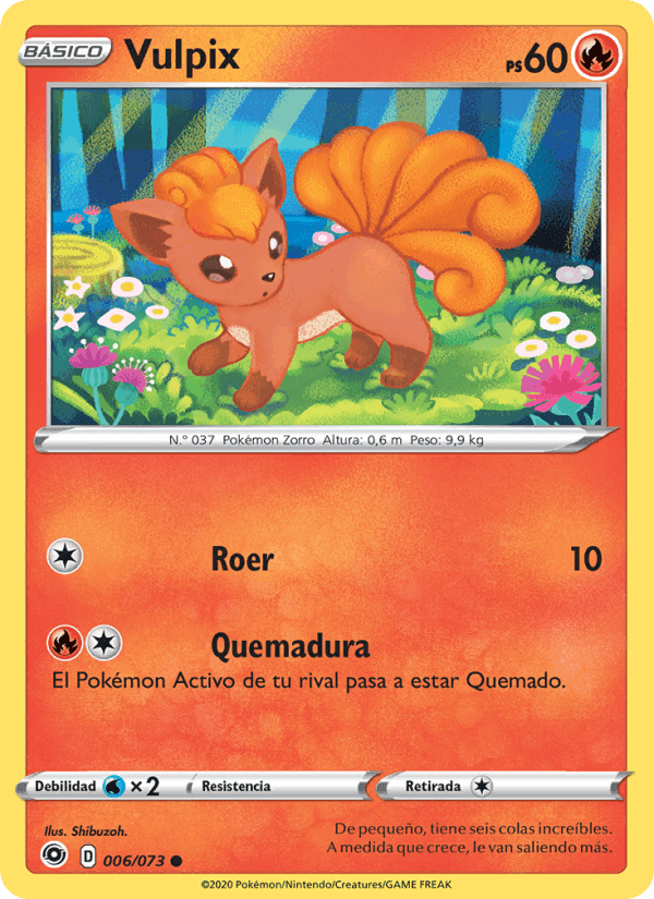 Vulpix, carta 6 di Camino de Campeones
