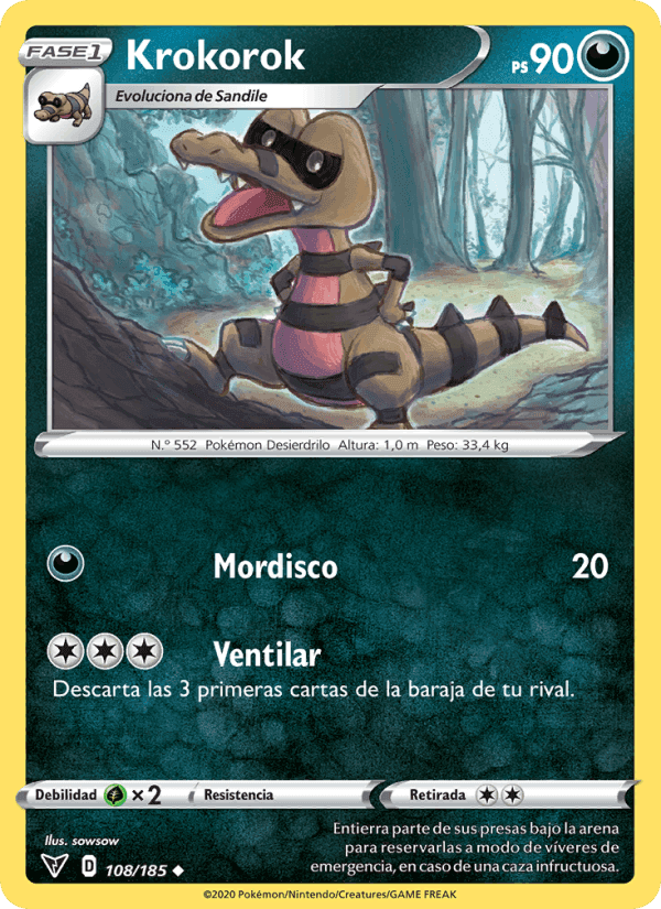 Krokorok, carta 108 di Voltaje Vívido