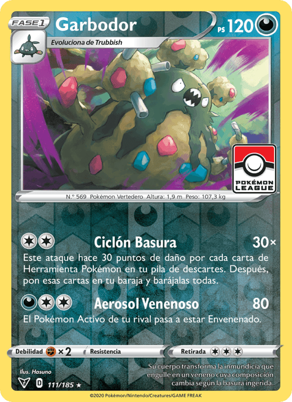 Garbodor, card 111 from Voltaje Vívido
