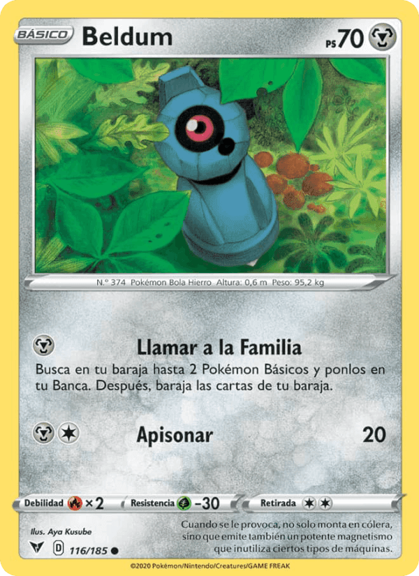 Beldum, carta 116 de Voltaje Vívido