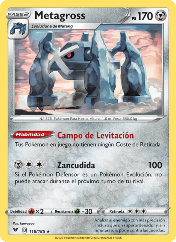 Metagross, card 118 from Voltaje Vívido