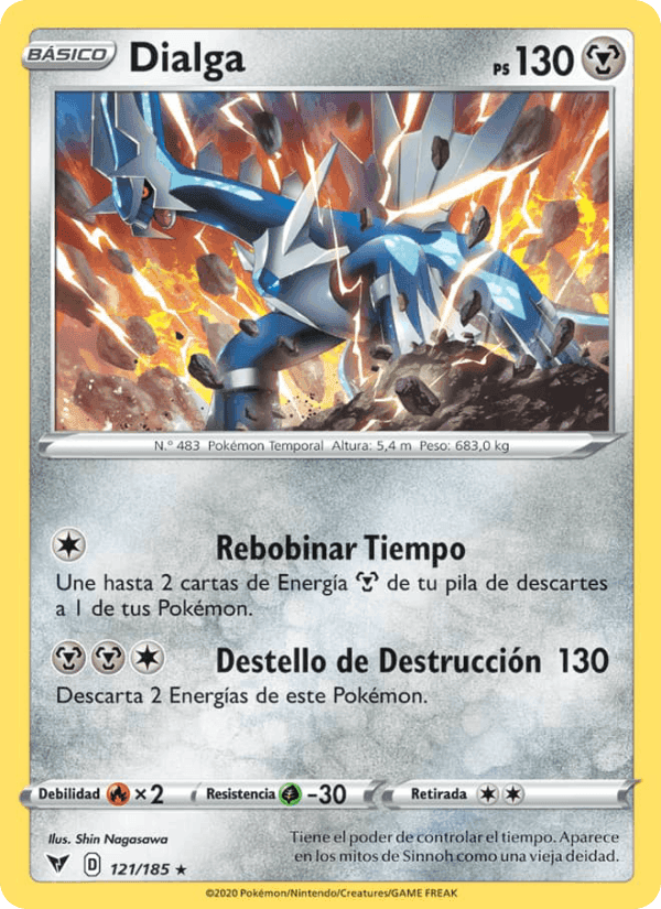 Dialga, carta 121 de Voltaje Vívido