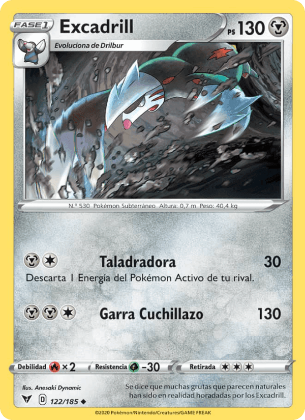 Excadrill, carta 122 de Voltaje Vívido