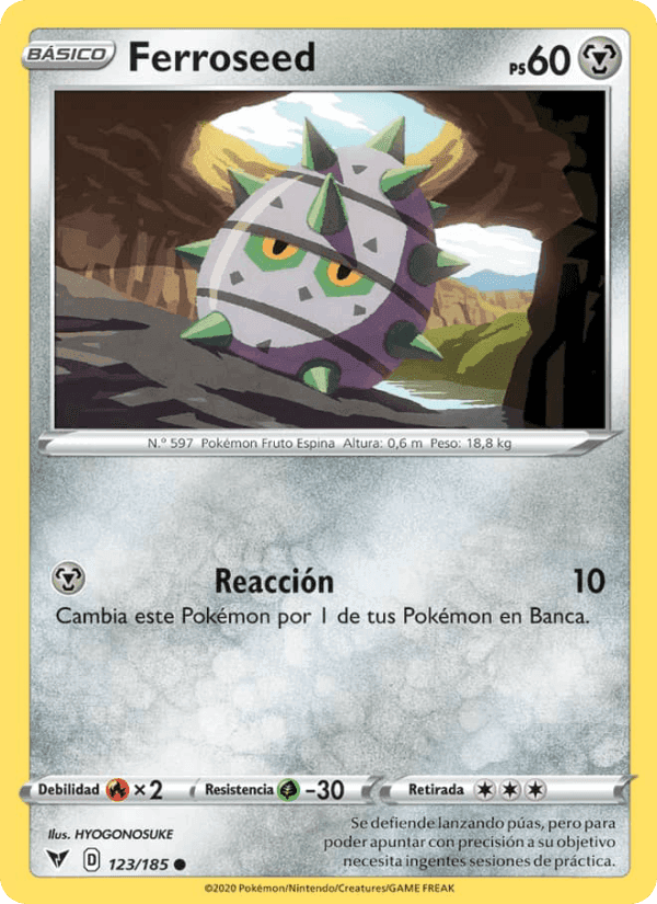 Ferroseed, carta 123 de Voltaje Vívido