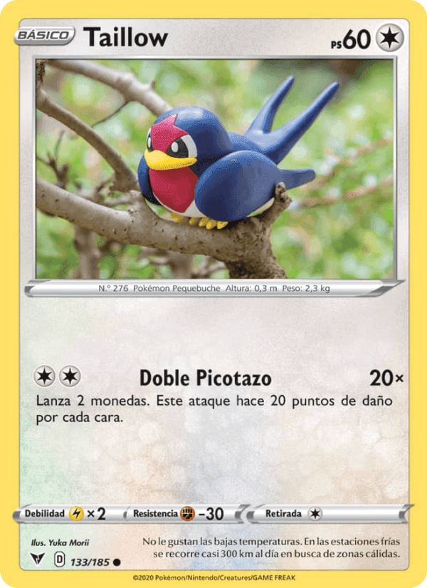 Taillow, card 133 from Voltaje Vívido