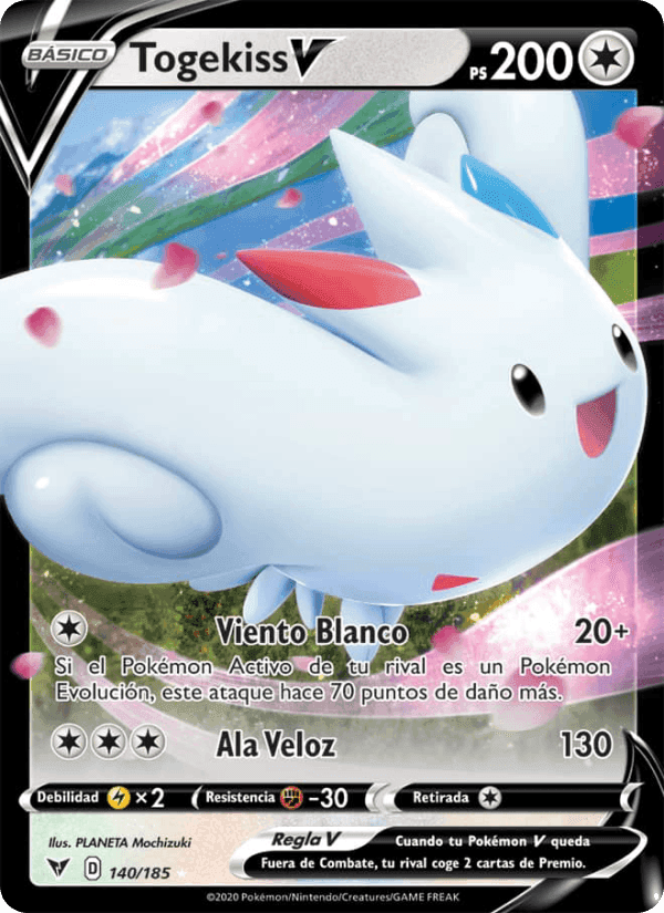 Togekiss V, card 140 from Voltaje Vívido