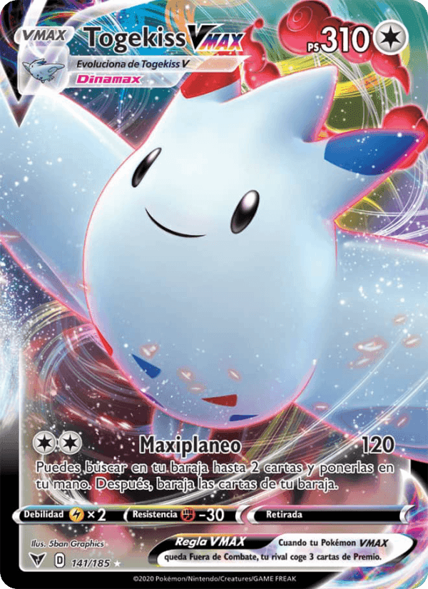 Togekiss VMAX, card 141 from Voltaje Vívido