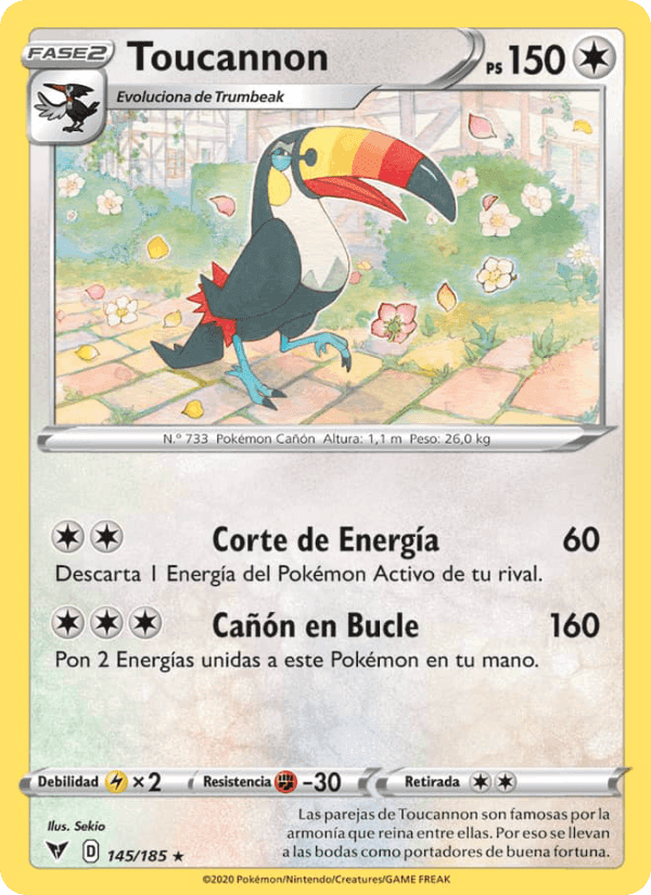 Toucannon, carta 145 de Voltaje Vívido